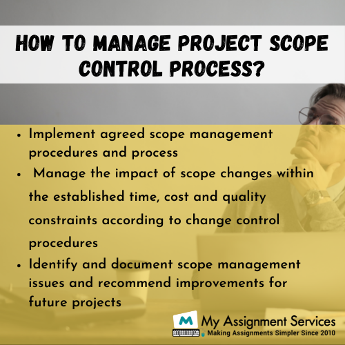 how to manage project scope control process
