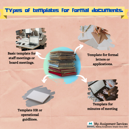 types of templates for fromal documents