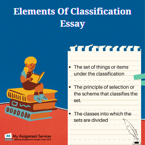elements of classification essay