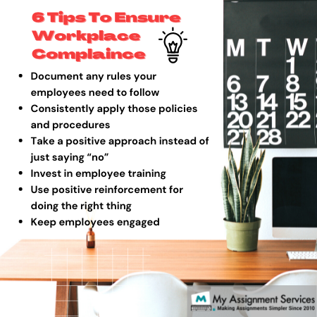 6 tips to ensure workplace complaince