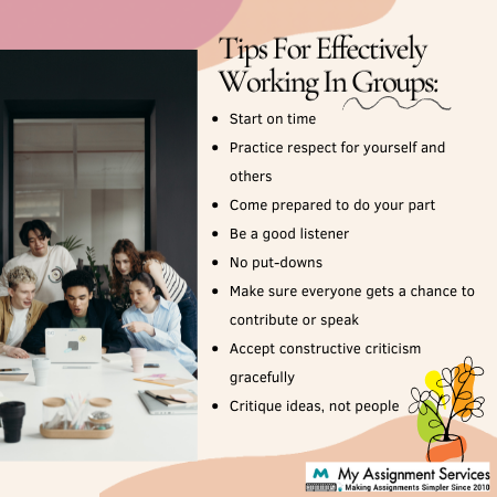tips for effectively working in group