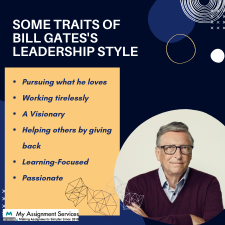 some traits of bill gates leadership style