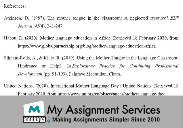 My Assignment Services essay sample