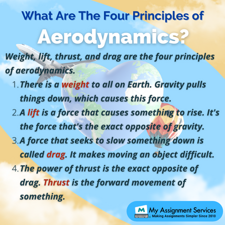 what are the four principles of aerodynamics