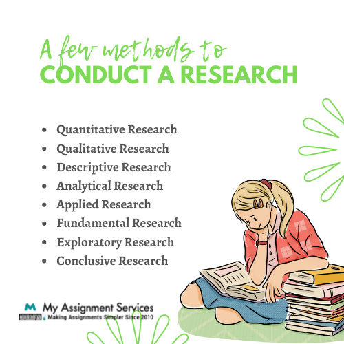Methods to conduct a research