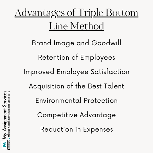 advantages of triple bottom line method