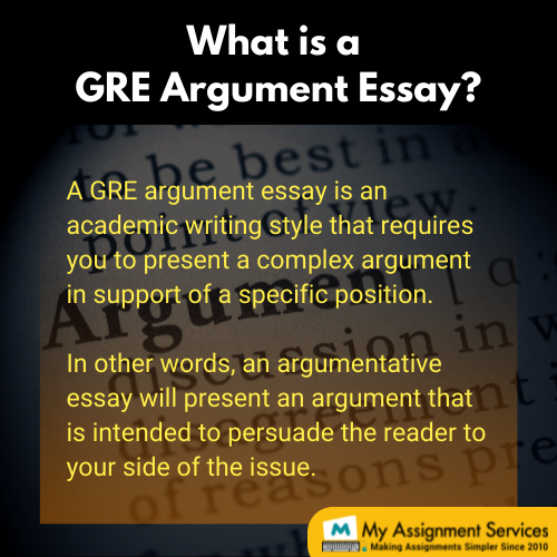 GRE argument essay