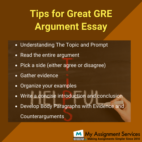 Tips for great gre argument essay