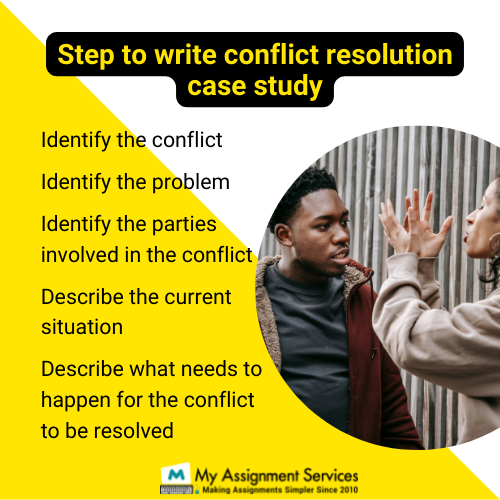 steps to write conflict resolution case study