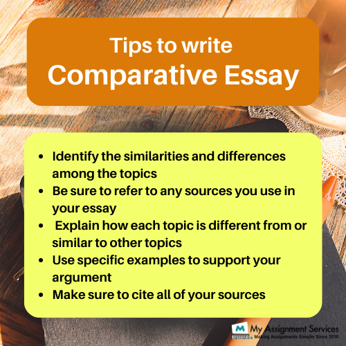 Tips to write comparative essay