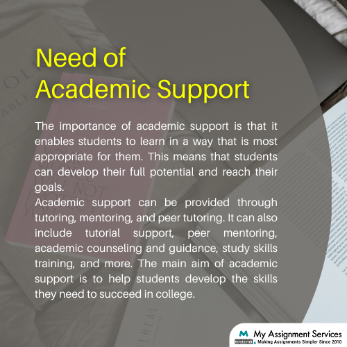 need academic support
